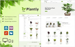 Plantly Responsive Theme WooCommerce