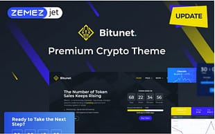 Bitunet - Cryptocurrency Elementor WordPress