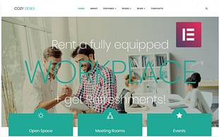 Cozy Desks - Coworking Elementor