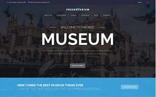 Preservarium - Museum Responsive WordPress