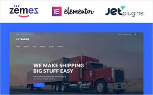 Transit - Logistics and Transportation Service WordPress Theme