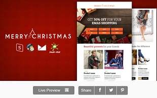 XMAS - E-commerce Responsive Email