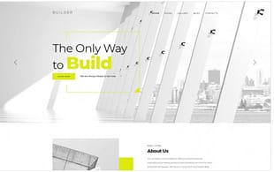 Builder - Construction Company Multipage Corporate Joomla Template