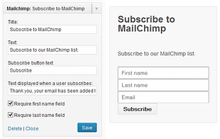 WPMU DEV Mailchimp Integration