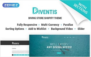 Diventis - Diving Equipment Online Store Shopify Theme