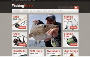 Useful Fishing Accessories Magento Theme