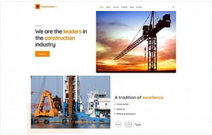 Construction Business WordPress Theme