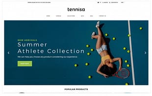 Tennisa - Tennis Store Clean Shopify Theme