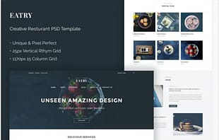 Eatry - Creative Restaurant PSD