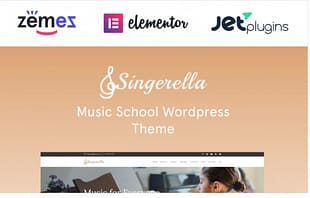 Singerella - Music School WordPress