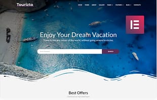 Tourizto - Travel Company Elementor