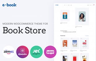 E-book - e-book website theme with widgets for Elementor WooCommerce Theme