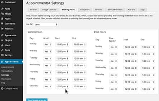 WPMU DEV Appointments Plus
