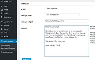 WPMU DEV Automessage
