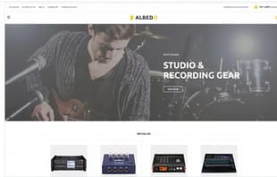 Albedo - Audio Store Magento Template Magento Theme