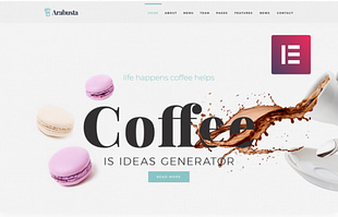 Arabusta - Coffeehouse Elementor WordPress