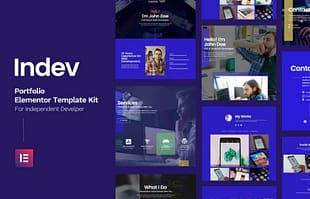 Indev - Portfolio Elementor Template