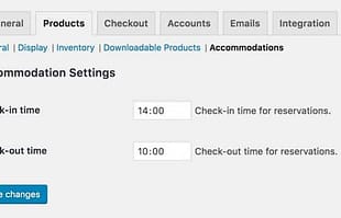 WooCommerce Accommodation Bookings