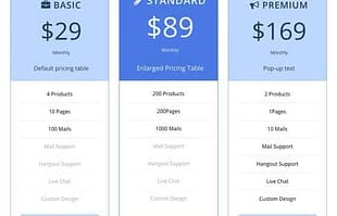 Themify Builder Pricing Table Addon