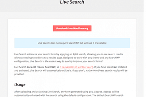 SearchWP Live Ajax Search