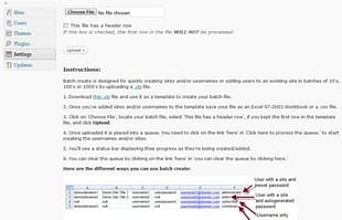 WPMU DEV Batch Create