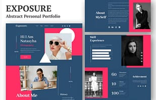 Exposure - Personal Portfolio Elementor Template Kit