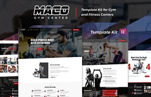 Maco Kit - Gym & Fitness Elementor Template Kit