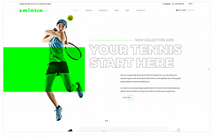 Sminton - Tennis Store Clean Shopify Theme