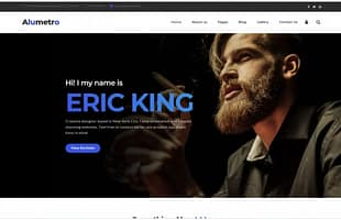 Alumetro - Personal CV Joomla Template