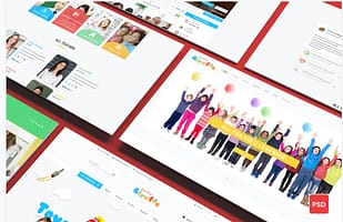 Giraffe - Kid Education Learning PSD Template