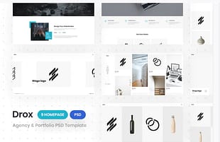 Drox - Agency & Portfolio PSD Template