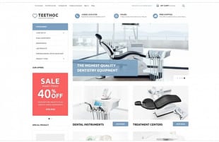 Teethoc - Dental Instruments Magento Theme