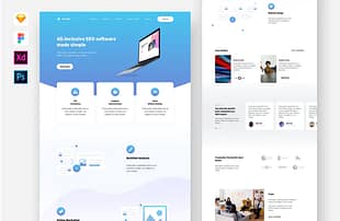 SEO Service Website PSD