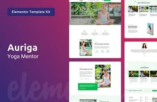 Auriga - Health Coach & Yoga Mentor Elementor Template Kit