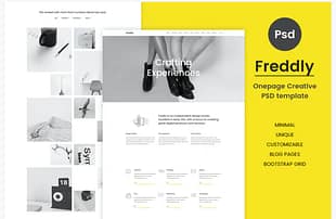 Freddly - Creative PSD Template