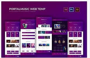 Portalmusic - PSD Web Template
