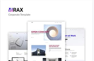 Mirax - Corporate PSD Template