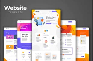 Corporate Agency Website PSD