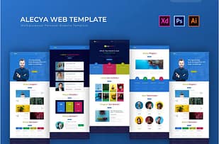 Alecya - PSD Web Template