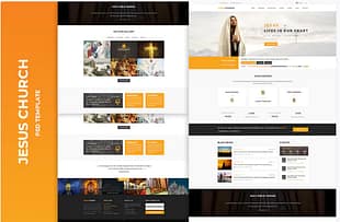 JESUS CHURCH - PSD template