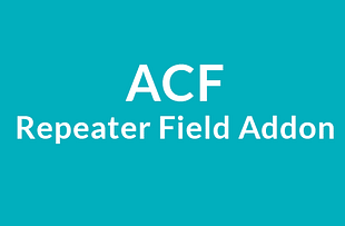 Advanced Custom Fields Repeater Field Addon