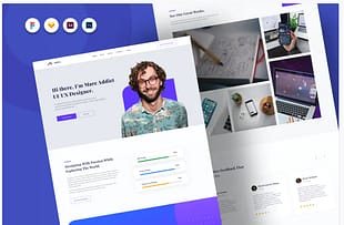 Addict - Personal Website PSD Template