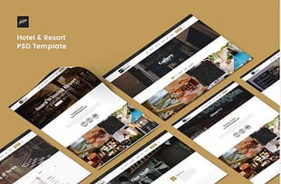 Hotel & Resort PSD Template