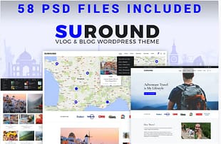 Suround - Vlog & Blog PSD Template