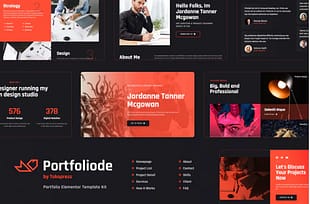 Portfoliode | Portfolio Elementor Template