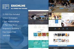 Eduonline - Multipurpose Business PSD