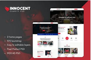 Innocent - Nonprofits Charity PSD