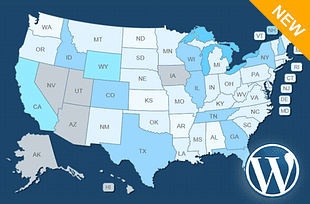 Interactive US Map - WordPress