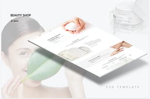 Beauty Shop PSD Template