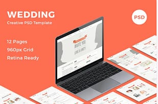 Wedding - Creative PSD Template